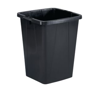 Durable 90L Waste Bin Sq Rcyc Blk