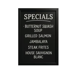 Wall Mount Chalkboard 300X400Mm Blk