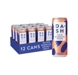 Dash Spkg Water Peach 330Ml Pk12