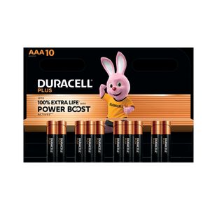 Duracell Plus Aaa Battery Alk Pk10