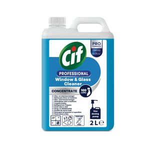 Cif Pro Conc Wdw+Glass Cleanr 2L Pk2