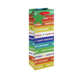 Holographic Birthday Bottle Bag Pk6