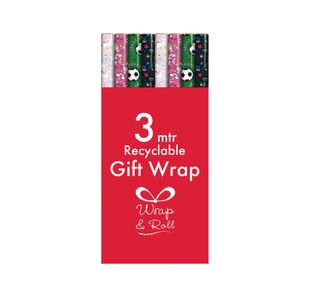 Kids Giftwrap Paper 3M Ast Pk49