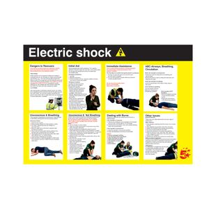 Electric Shock Sign Lam Paper A2