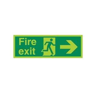 Fire Exit Rman Arr R Plas 450