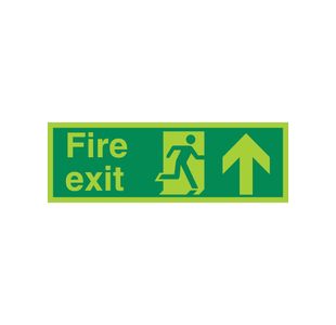 Fire Exit Rman Arr Up Plas 450