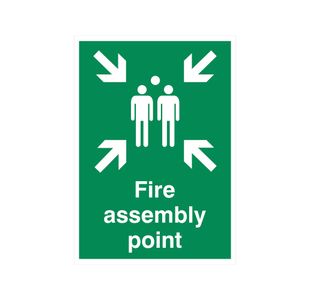 Fire Assembly Point Rigid Plas A2