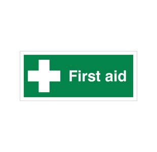 First Aid Sign Vinyl 150X125Mm