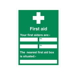 Your First Aiders Are Vinyl 600X450