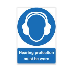 Hearing Protection Must Be Worn A4