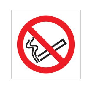 No Smoking Symbol Sign Vinyl 100X100