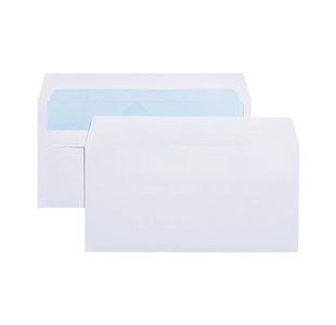 Dl Env Self Seal Wht Pk1000