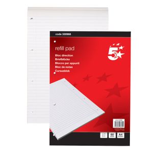 Refill Pad Rld 160Pg A4 Red/Wht Pk10