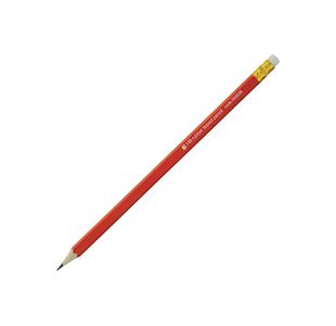 Pencil Eraser Hb Red Barrel Pk12