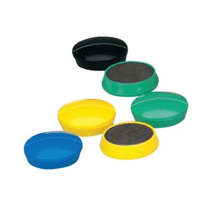 Round Plastic Cud Magnets 35Mm Pk10