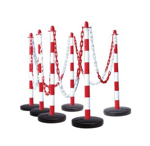 Guarda Chain 6 Post Red/Wht Round