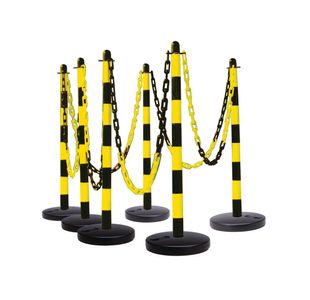 Guarda Chain 6 Post Ylw/Blk Round