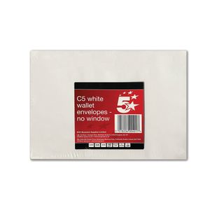 C5 Env Pkt Plsl Wht Pk25 Fs600401