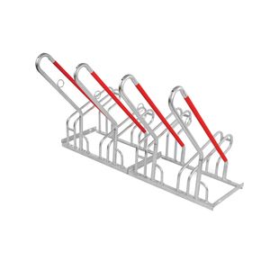 City Hybrid Bicycle Rack 4 Cycle Cap