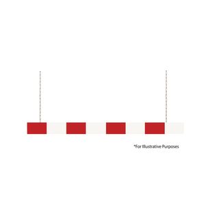 Height Restriction Bar 2500 Red/Wht