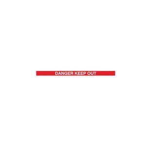 Ylw Post Danger Keep Out Red/Wht Pk2