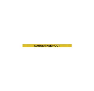 Ylw Post Danger Keep Out Ylw/Blk Pk2