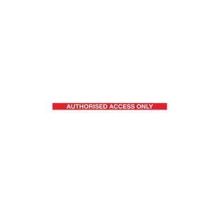 Red Post Auth Access Red/White Pk2