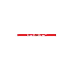 Twin Yellow Post Danger Red/White P2