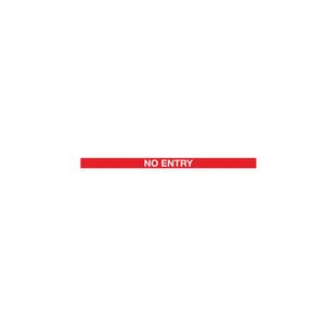 Twin Yellow Post No Entry Red/Wht P2