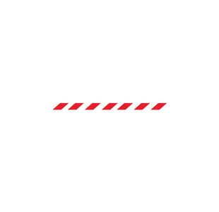Black Post + Red/Wht Belt 10.6M Pk2