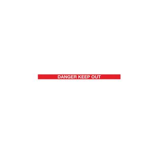 Red Post Danger Red/White 3.4M Pk2