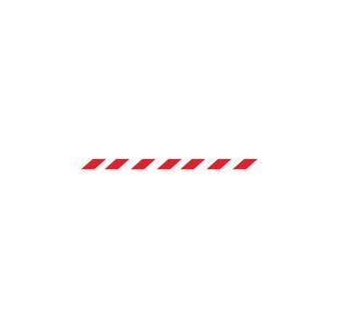 Twin Yellow Post Red/Wht Belt Pk2