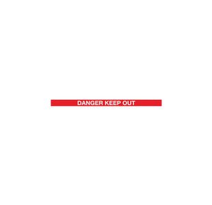 Twin Yellow Post Danger Red/Wht Pk2