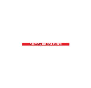 Black Body Caution Do Not Enter Red
