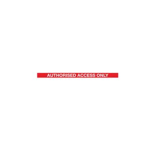 Black Body Authorised Access Red/Wht