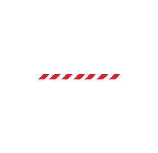 Barrier Blk With Red/Wht Belt 7.6M