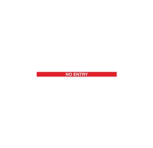 Barrier Blk No Entry Red/Wht 7.6M