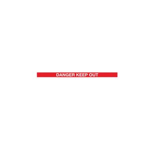 Magn Barrier Blk Danger Red/Wht 4.6