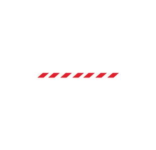 Magn Back Barrier Blk Red/Wht 7.6M