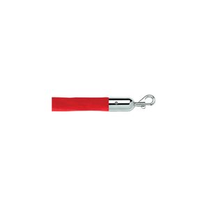 Eco Velour Rope Red 1.8M P/Chrome