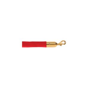 Eco Velour Rope Red 1.8M P/Brass
