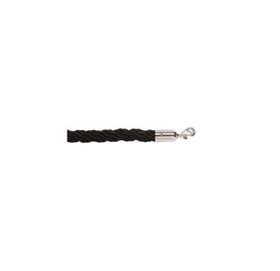 25Mm Braided Rope Blk 1.8M P/Chrome