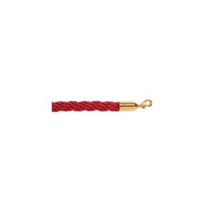 25Mm Braided Rope Red 1.8M P/Brass