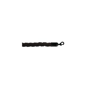 25Mm Braided Rope Black 1.8M Black E