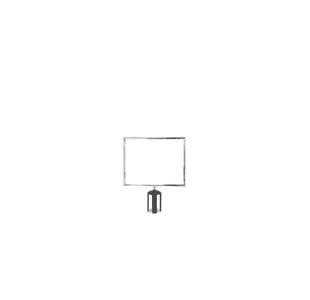 A3 Sign Hori Frame P/Chrome Belt