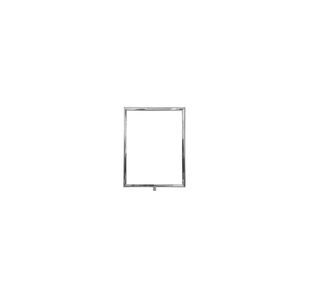 A4 Sign Vert Frame P/Chrome Rope