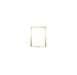 A4 Sign Vert Frame P/Brass Rope