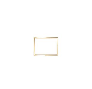 A4 Sign Hori Frame P/Brass Rope