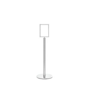 Sign Stand P/Chrome Pst A4 Vert Sign