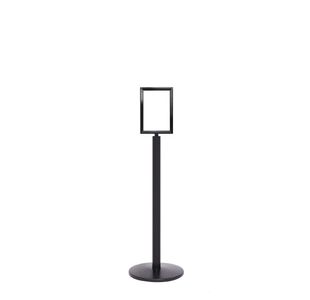 Sign Stands Black Post With A4 Verti